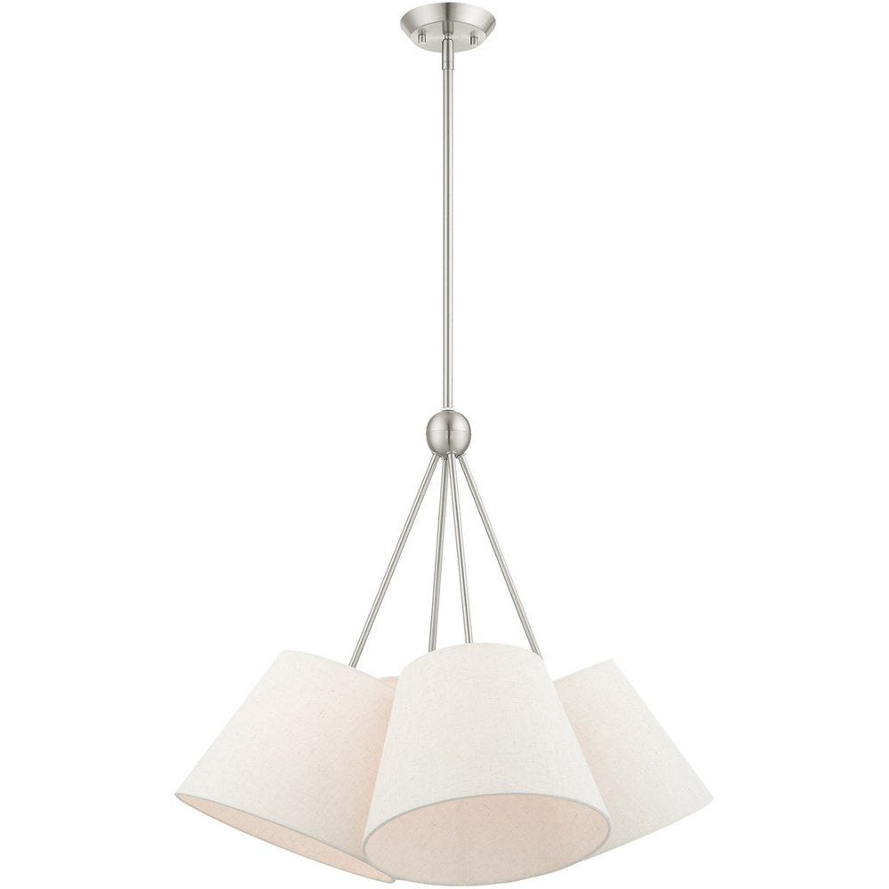 Four Light Dimmable Chandelier With Shades