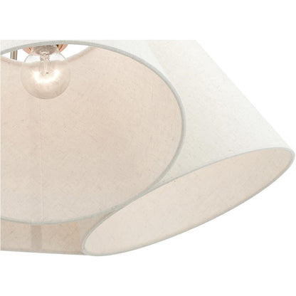 Four Light Dimmable Chandelier With Shades