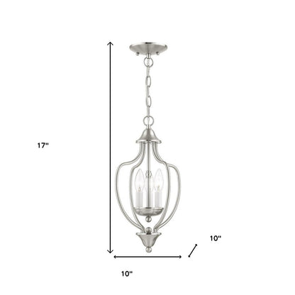 Three Light Dimmable Chandelier With Shades