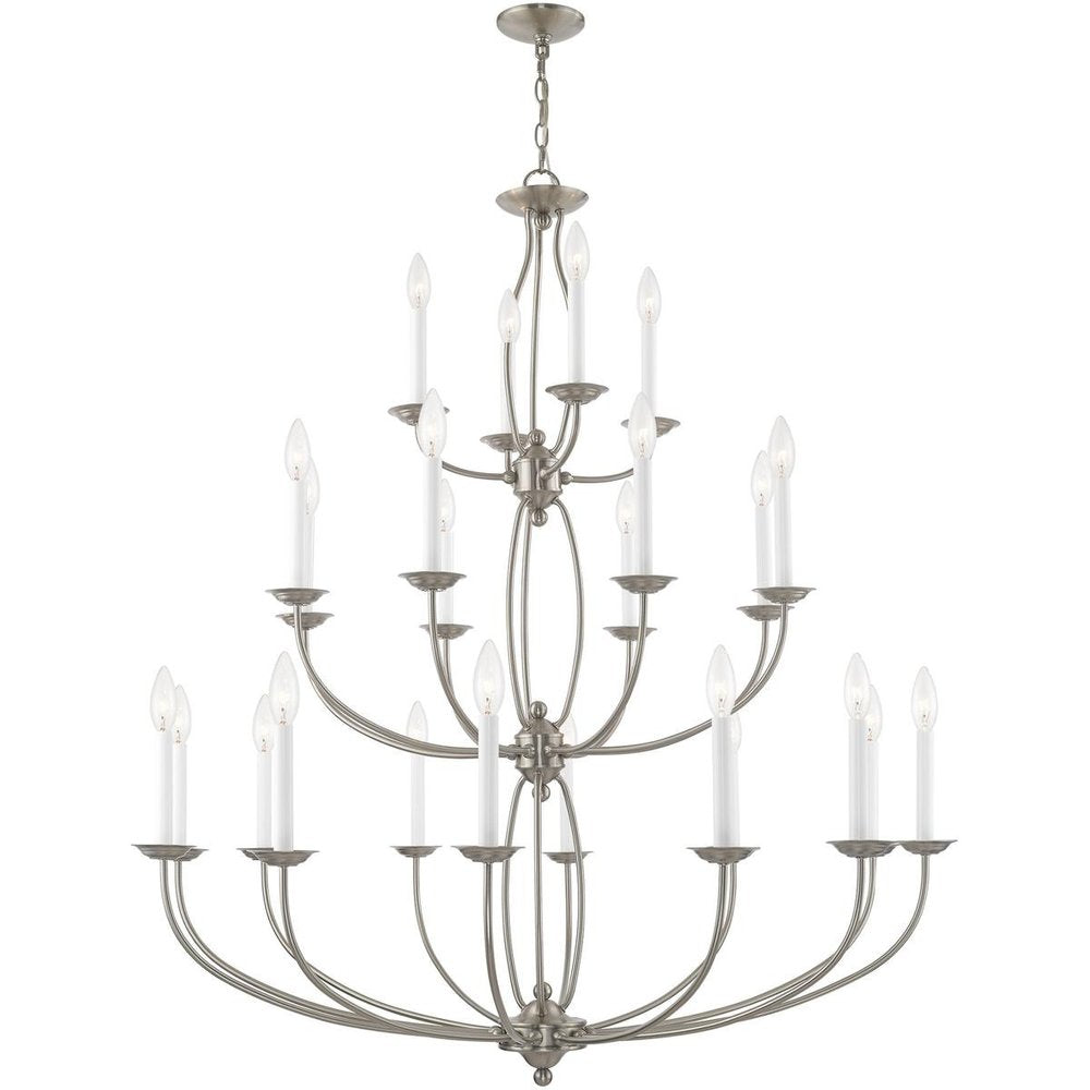 Multi Light Dimmable Chandelier With Shades