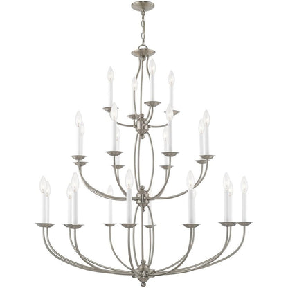 Multi Light Dimmable Chandelier With Shades