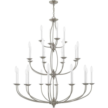 Multi Light Dimmable Chandelier With Shades