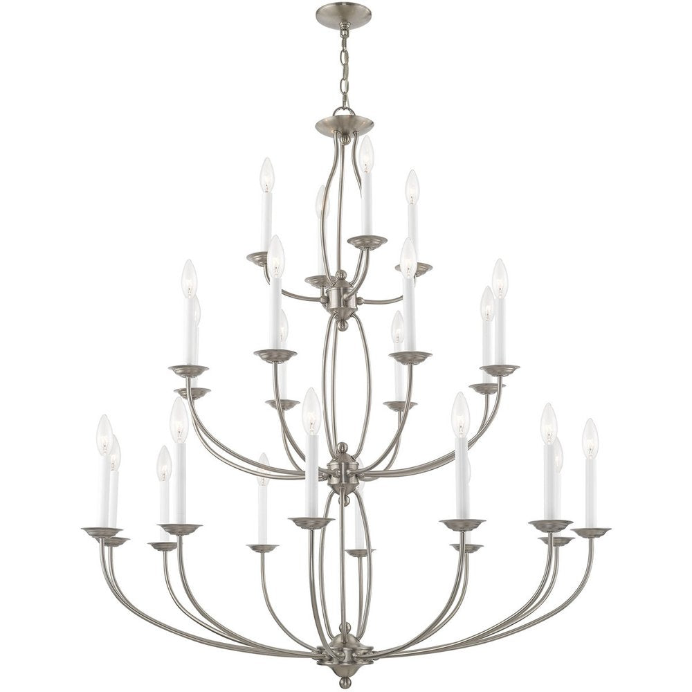 Multi Light Dimmable Chandelier With Shades