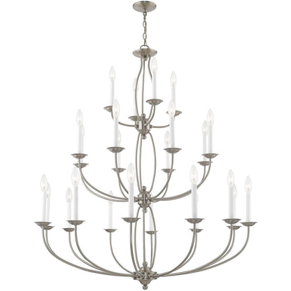 Multi Light Dimmable Chandelier With Shades