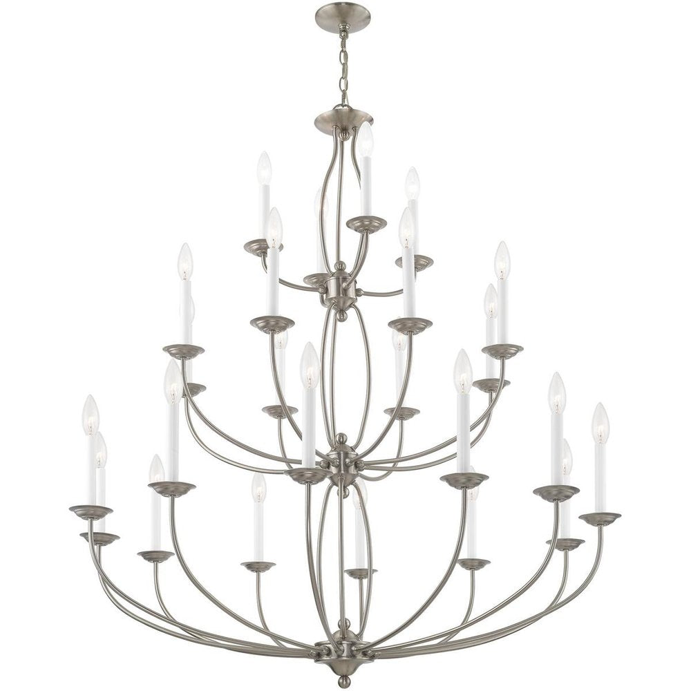 Multi Light Dimmable Chandelier With Shades