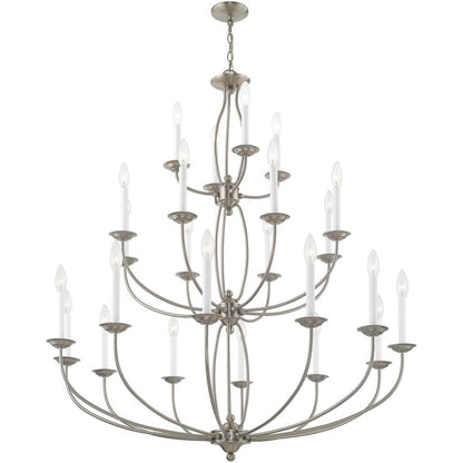 Multi Light Dimmable Chandelier With Shades