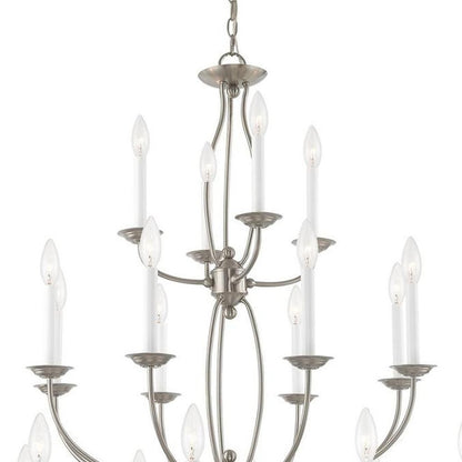Multi Light Dimmable Chandelier With Shades