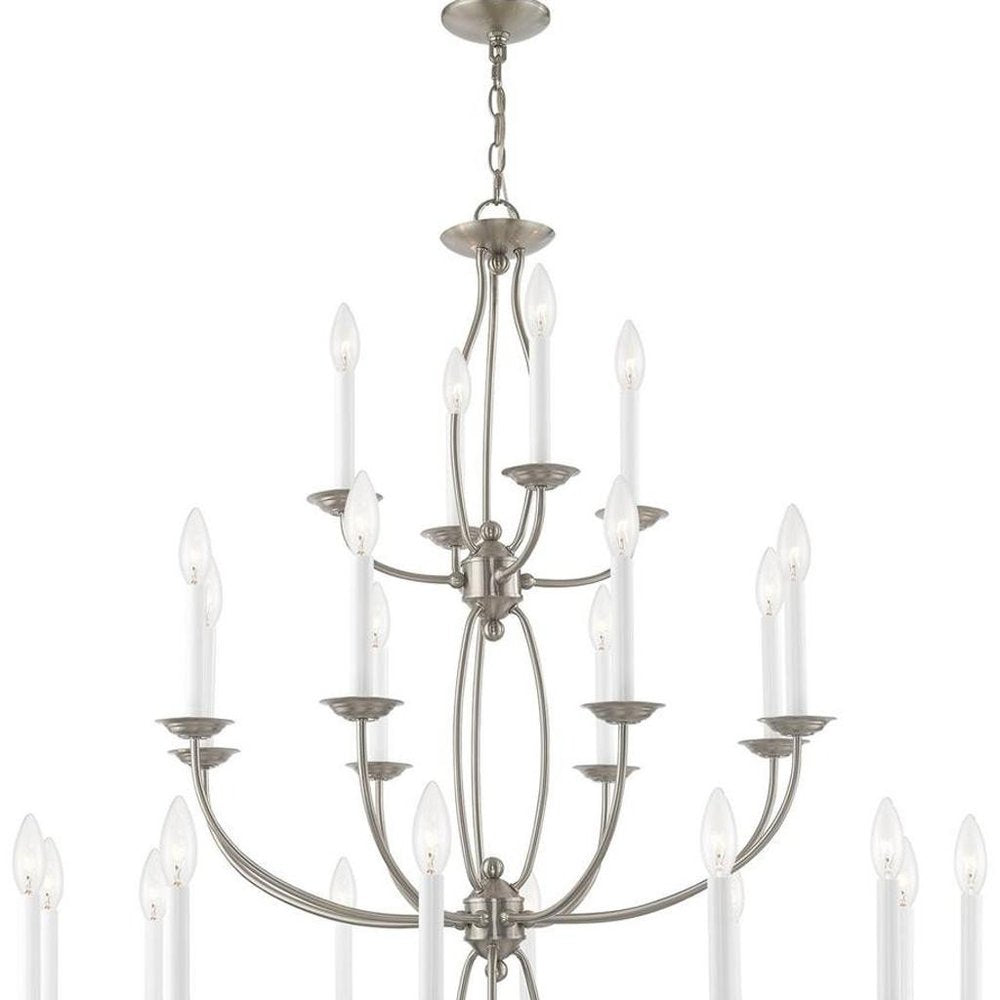 Multi Light Dimmable Chandelier With Shades