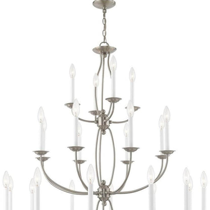 Multi Light Dimmable Chandelier With Shades
