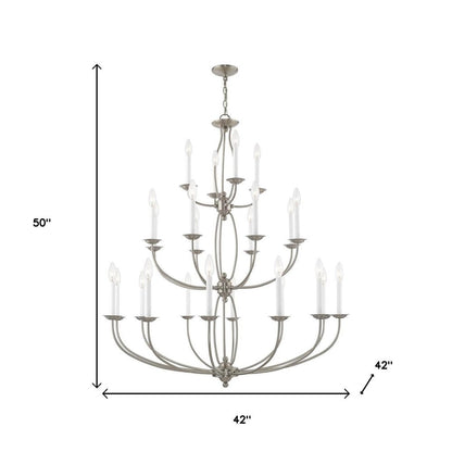 Multi Light Dimmable Chandelier With Shades