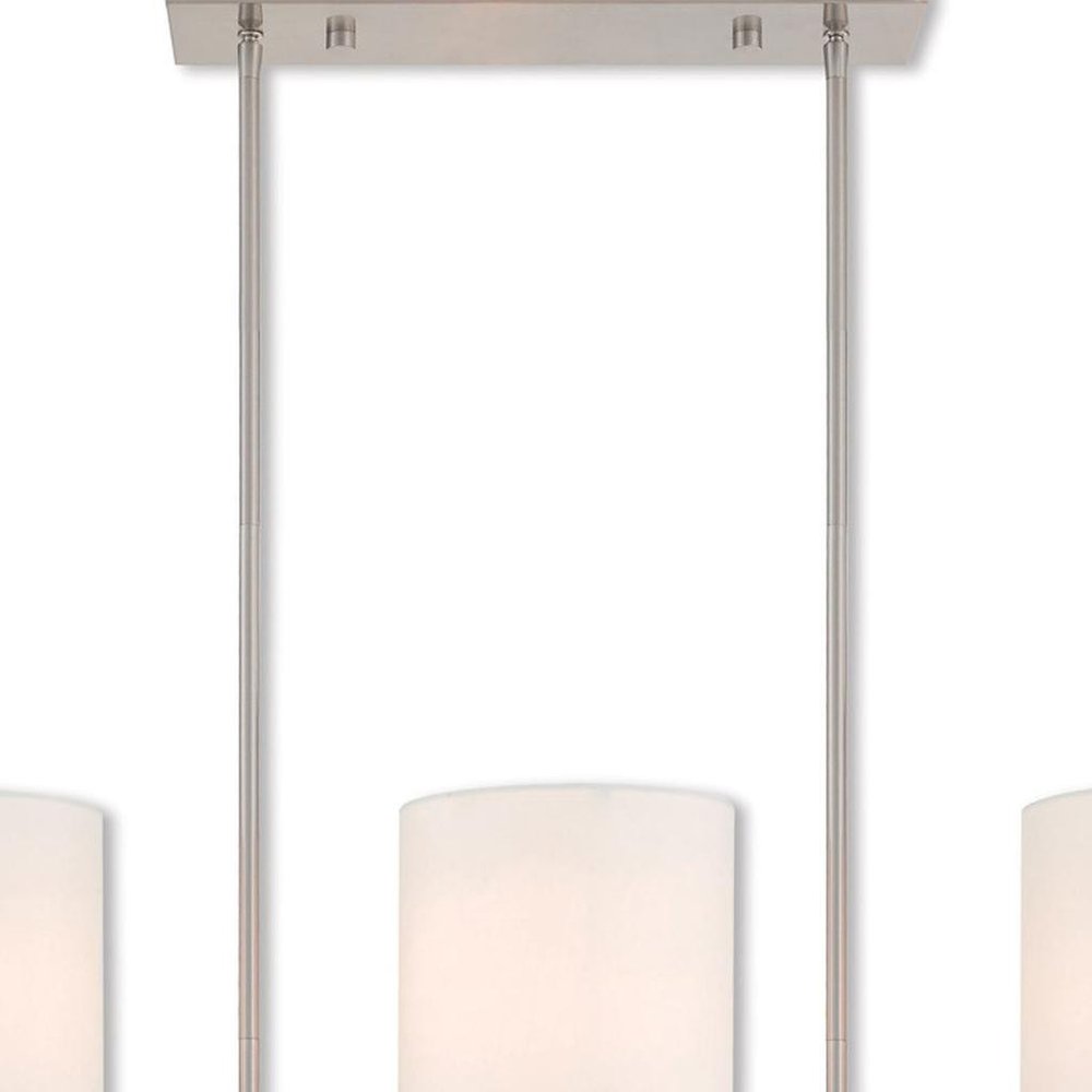 Three Light Dimmable Chandelier With Shades