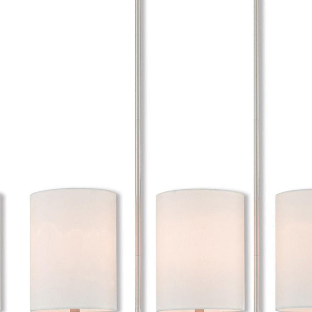 Five Light Dimmable Chandelier With Shades