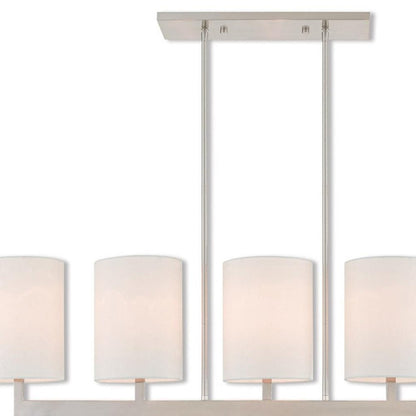 Five Light Dimmable Chandelier With Shades