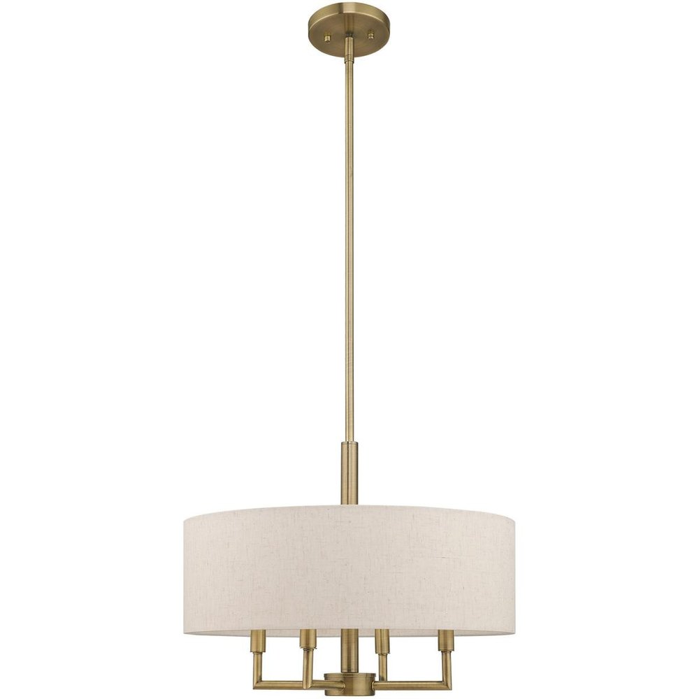 Four Light Dimmable Chandelier With Shades