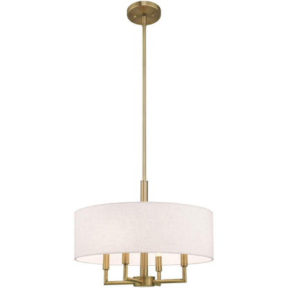 Four Light Dimmable Chandelier With Shades
