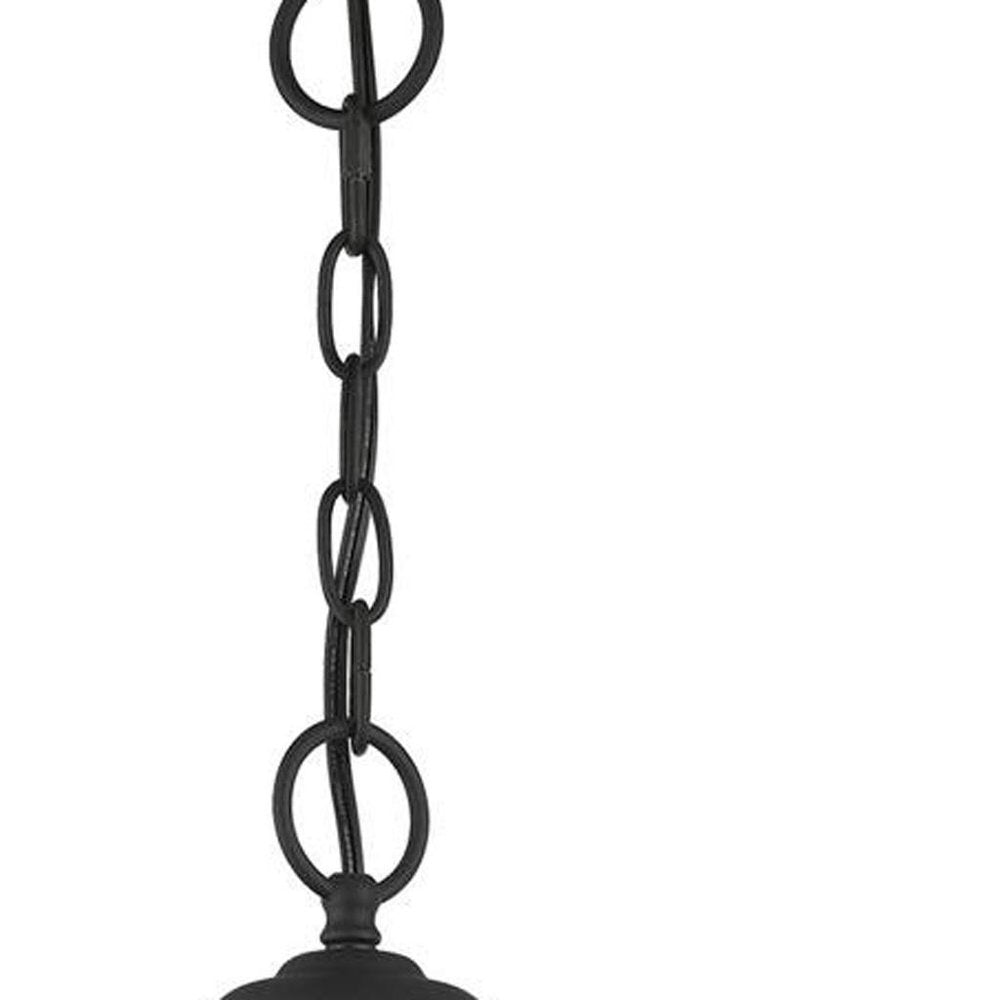 Black Three Light Dimmable Chandelier With Shades