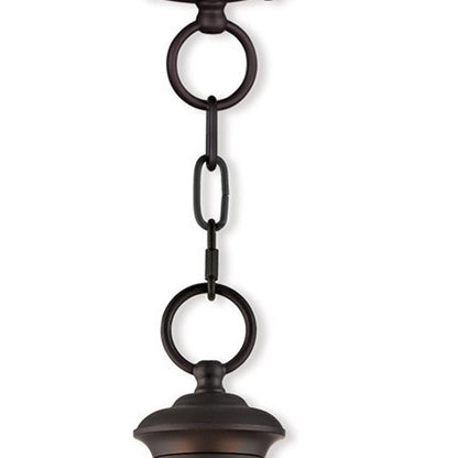 Bronze Three Light Dimmable Chandelier With Shades