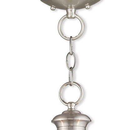 Three Light Dimmable Chandelier With Shades