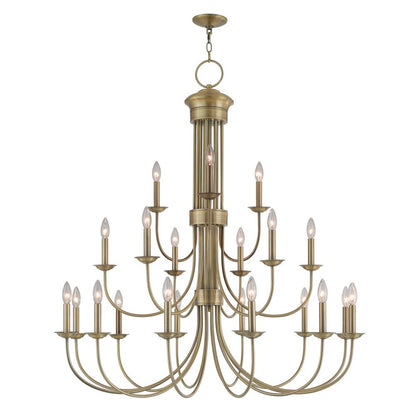 Multi Light Dimmable Chandelier With Shades