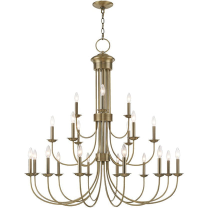 Multi Light Dimmable Chandelier With Shades
