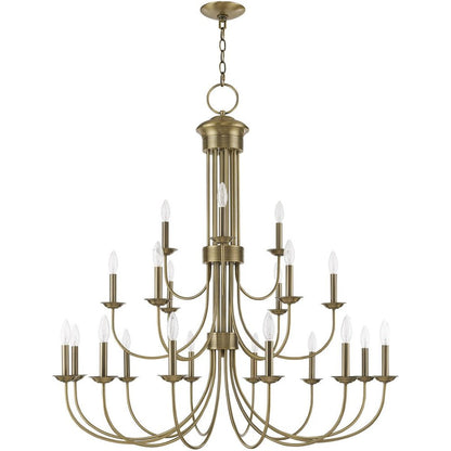 Multi Light Dimmable Chandelier With Shades