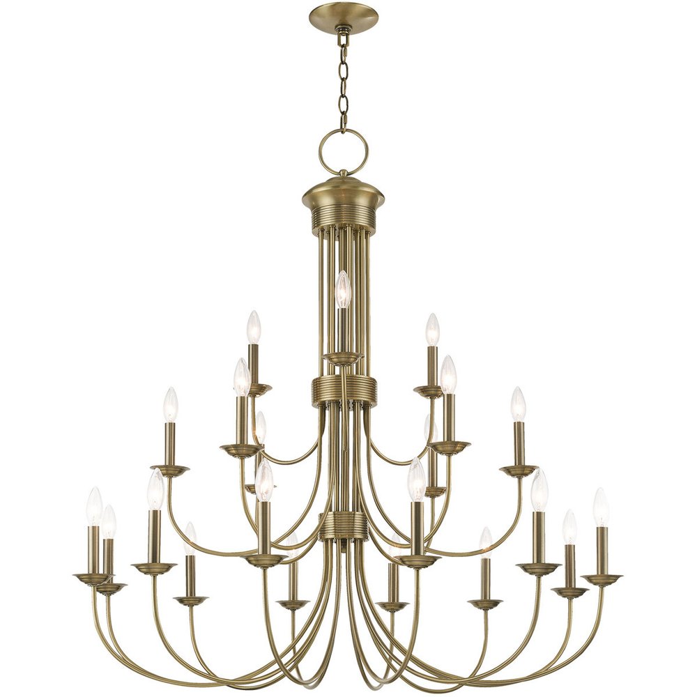 Multi Light Dimmable Chandelier With Shades
