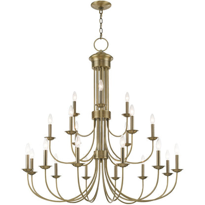 Multi Light Dimmable Chandelier With Shades