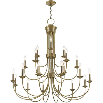 Multi Light Dimmable Chandelier With Shades