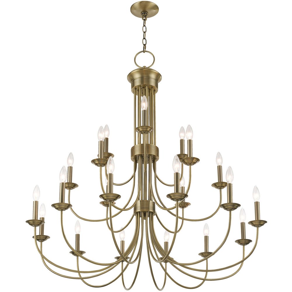 Multi Light Dimmable Chandelier With Shades