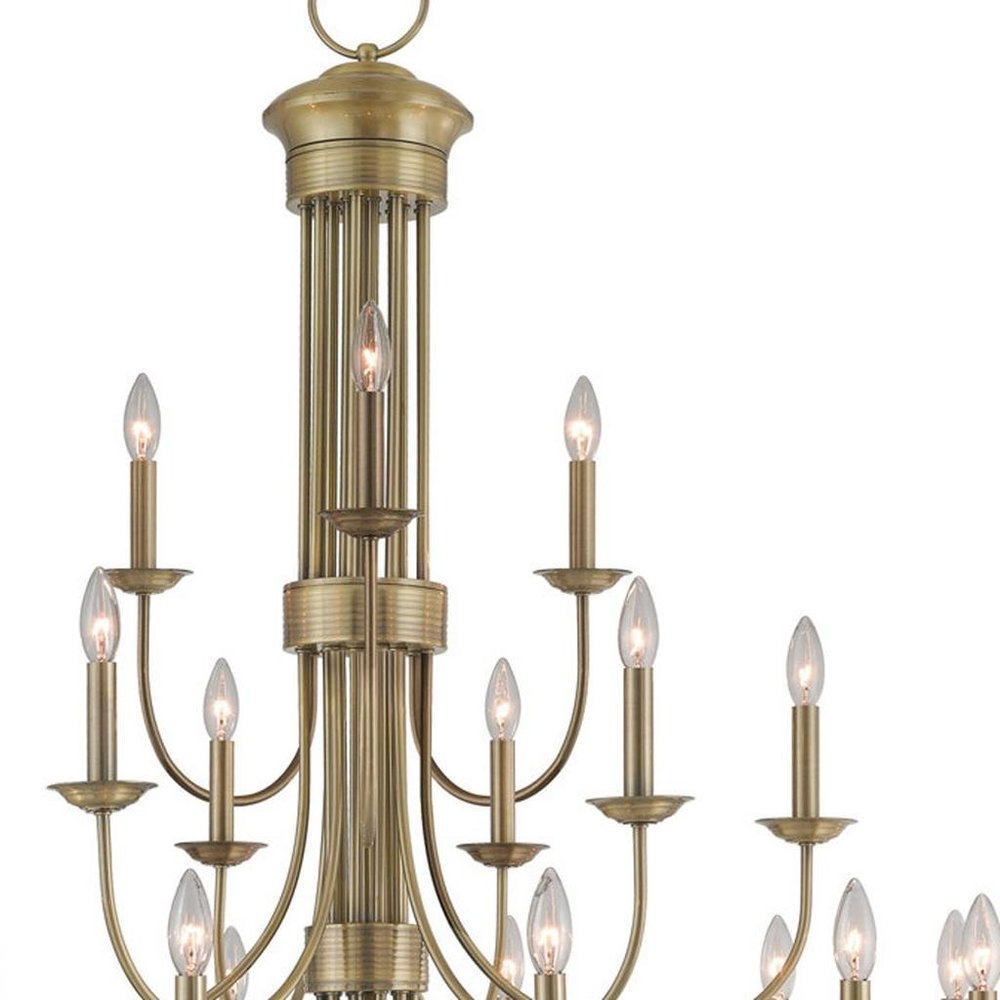 Multi Light Dimmable Chandelier With Shades