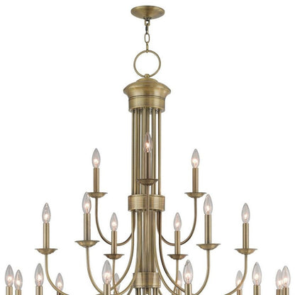 Multi Light Dimmable Chandelier With Shades