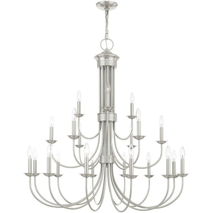Multi Light Dimmable Chandelier With Shades