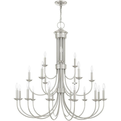 Multi Light Dimmable Chandelier With Shades