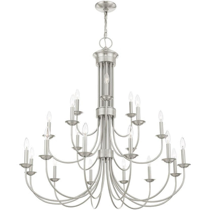 Multi Light Dimmable Chandelier With Shades