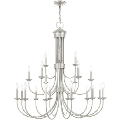 Multi Light Dimmable Chandelier With Shades
