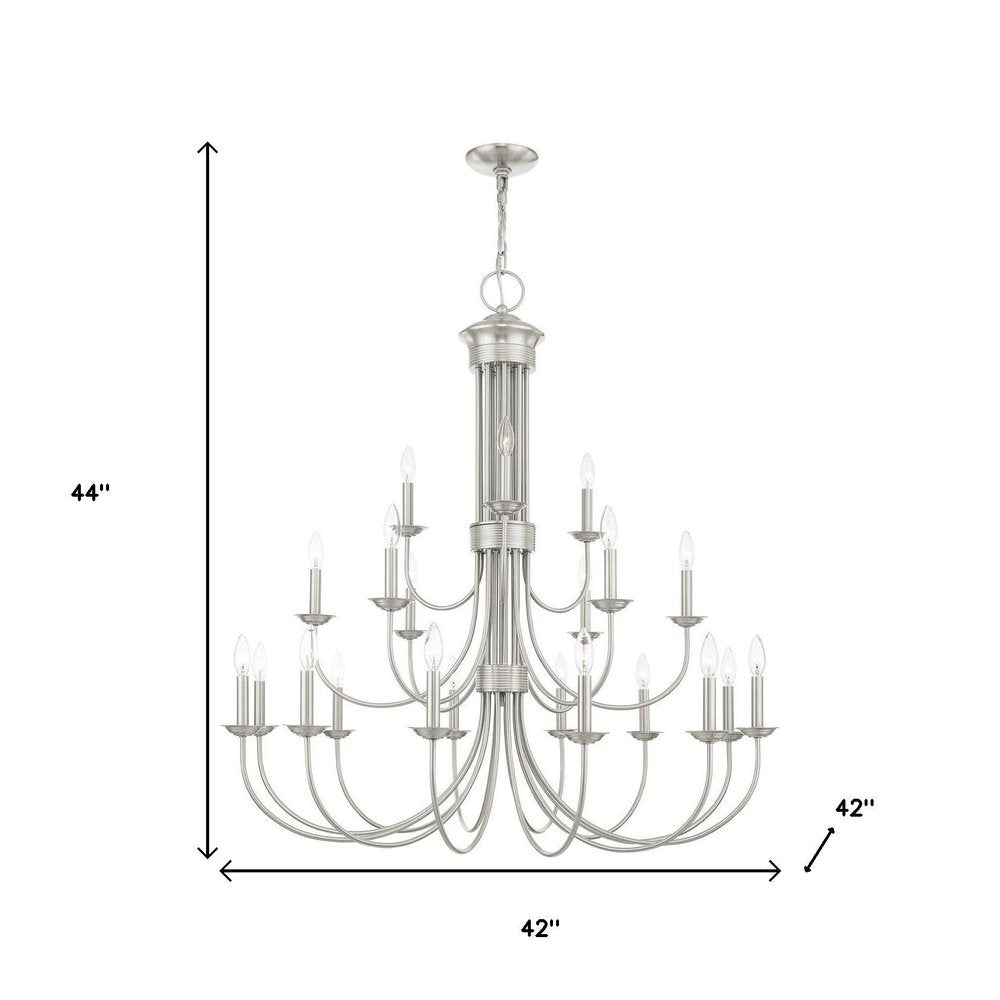 Multi Light Dimmable Chandelier With Shades