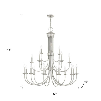 Multi Light Dimmable Chandelier With Shades