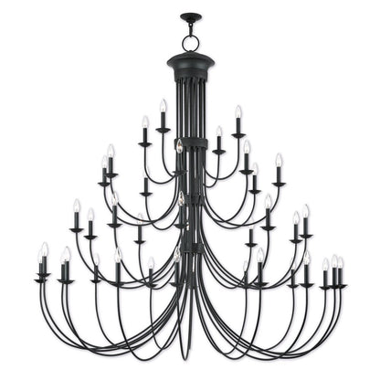 Bronze Multi Light Dimmable Chandelier With Shades
