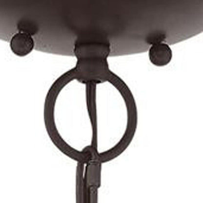 Bronze Three Light Dimmable Chandelier With Shades