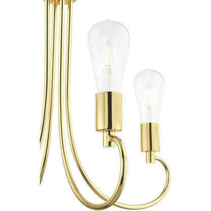 Four Light Dimmable Chandelier With Shades