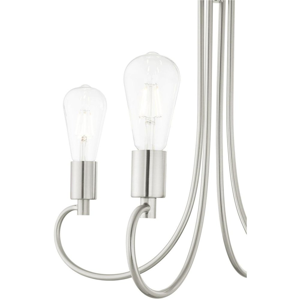 Four Light Dimmable Chandelier With Shades