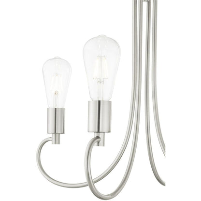 Four Light Dimmable Chandelier With Shades