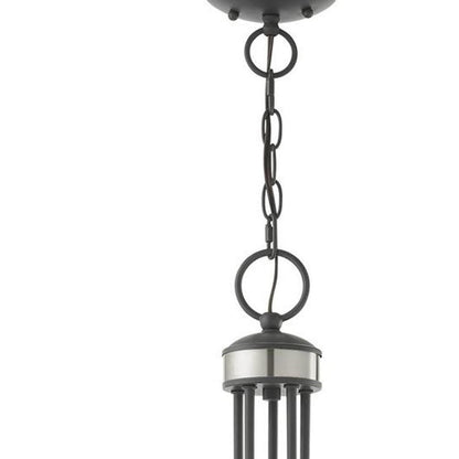 Five Light Dimmable Chandelier With Shades