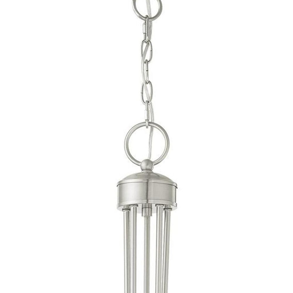 Five Light Dimmable Chandelier With Shades