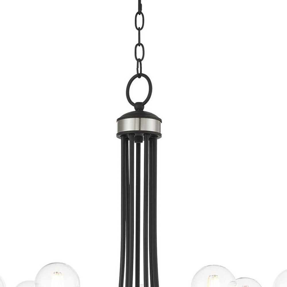 Seven Light Dimmable Chandelier With Shades