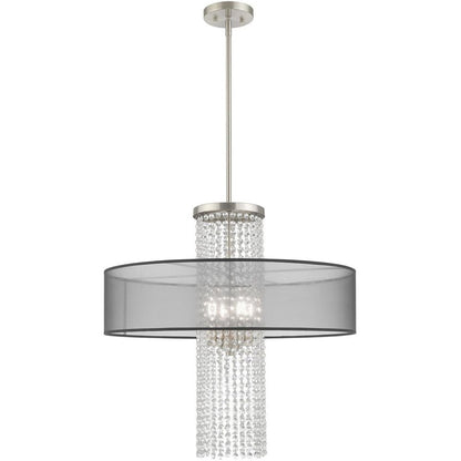 Four Light Dimmable Chandelier With Shades