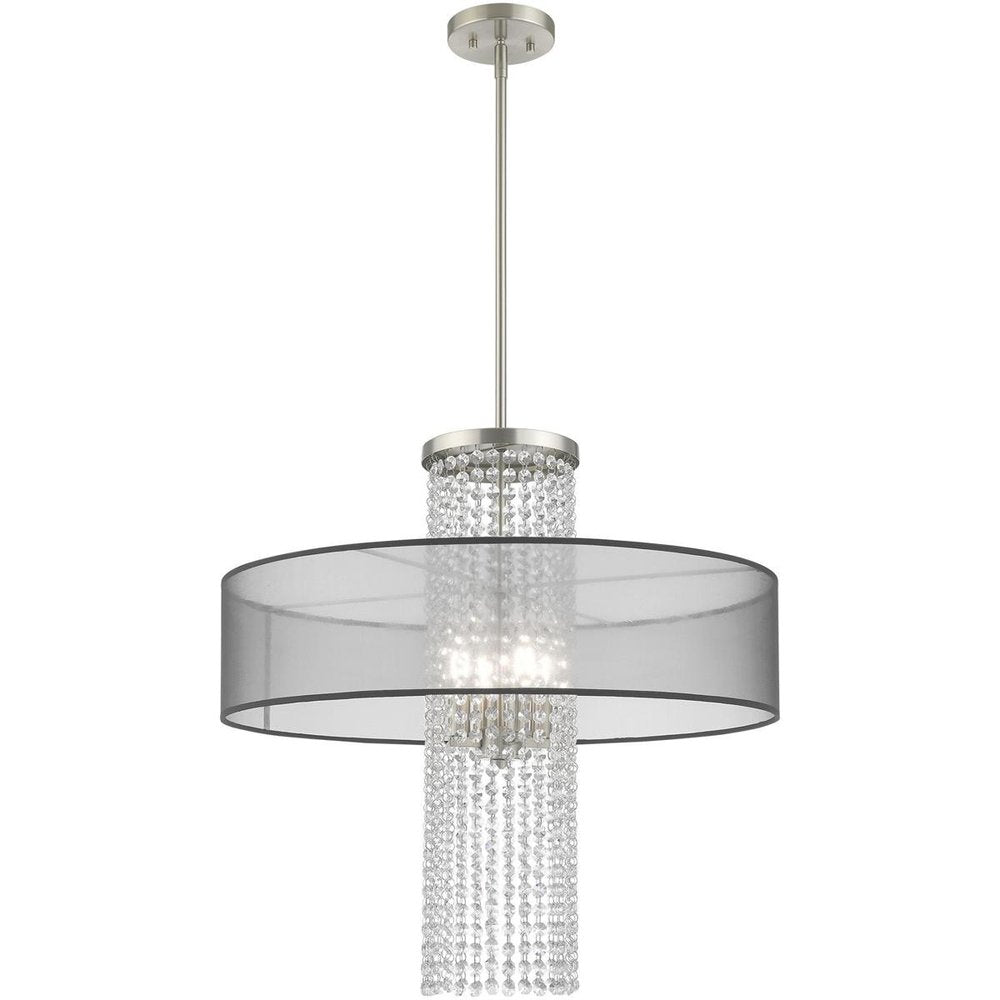 Four Light Dimmable Chandelier With Shades