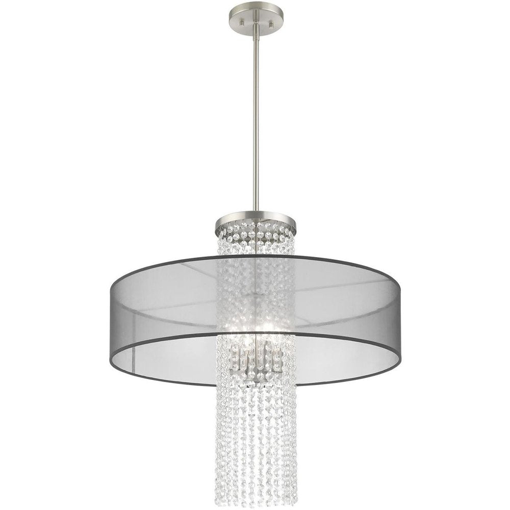 Four Light Dimmable Chandelier With Shades