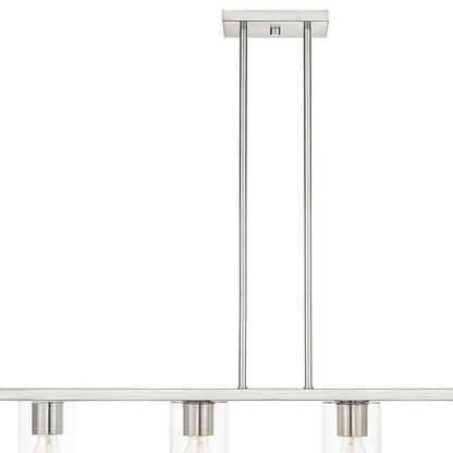 Four Light Dimmable Chandelier With Shades