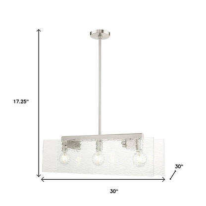 Three Light Dimmable Chandelier With Shades